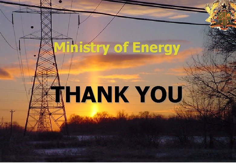 Ministry of Energy THANK YOU 