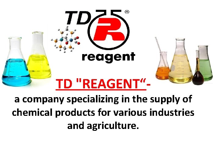 TD "REAGENT“- a company specializing in the supply of chemical products for various industries