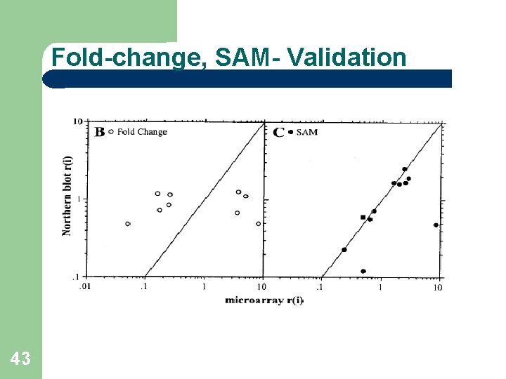 Fold-change, SAM- Validation 43 