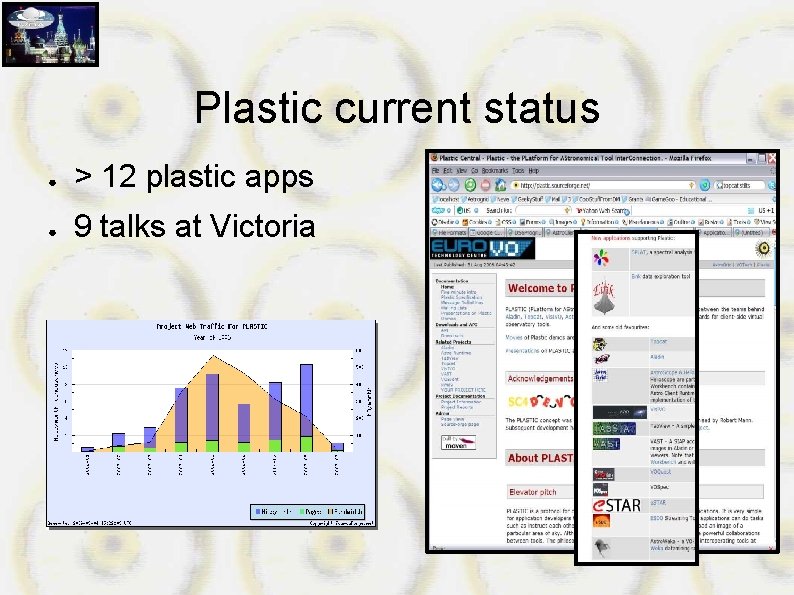 Plastic current status ● > 12 plastic apps ● 9 talks at Victoria 