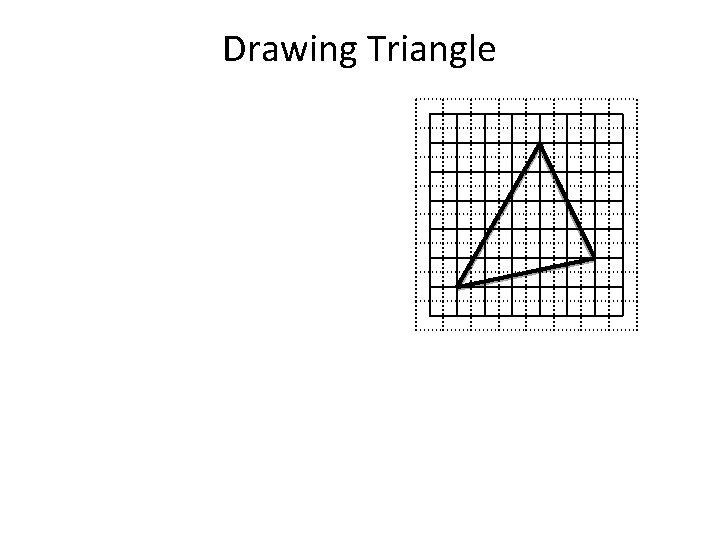 Drawing Triangle 