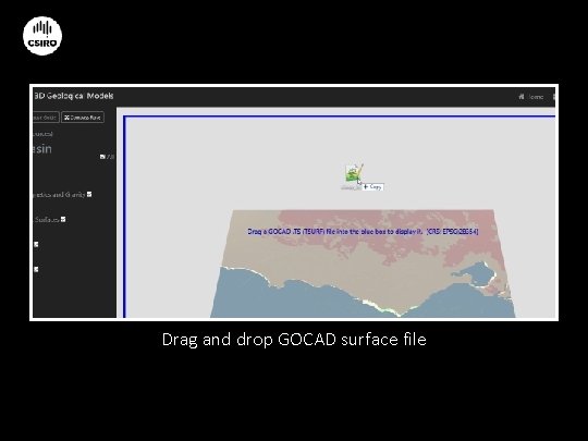 Drag and drop GOCAD surface file 