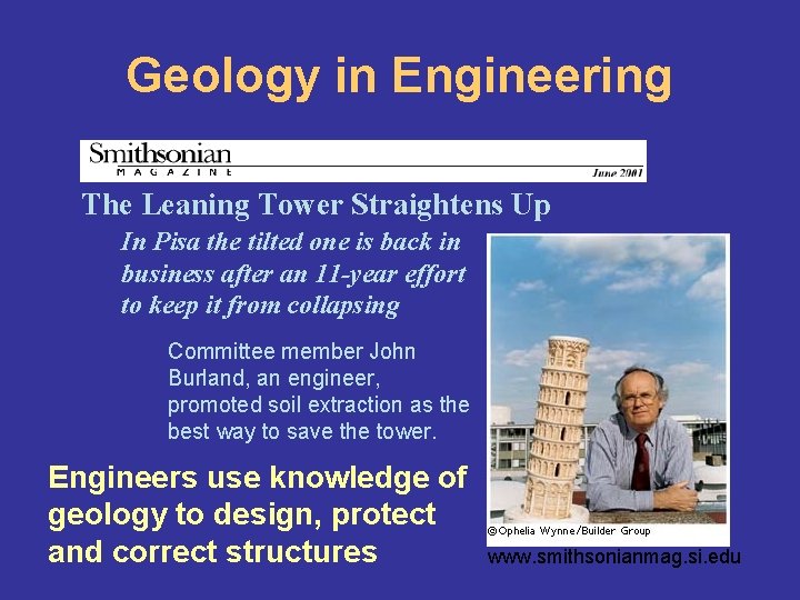 Geology in Engineering The Leaning Tower Straightens Up In Pisa the tilted one is Geology in Engineering The Leaning Tower Straightens Up In Pisa the tilted one is