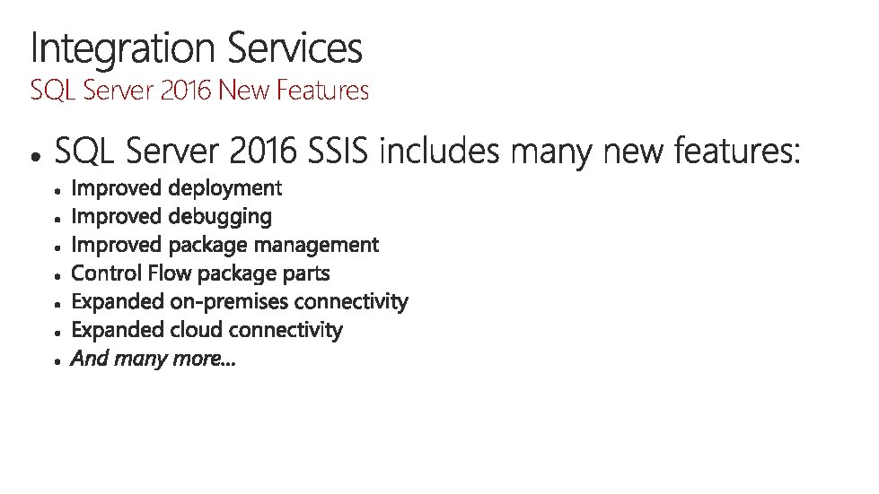 SQL Server 2016 New Features 