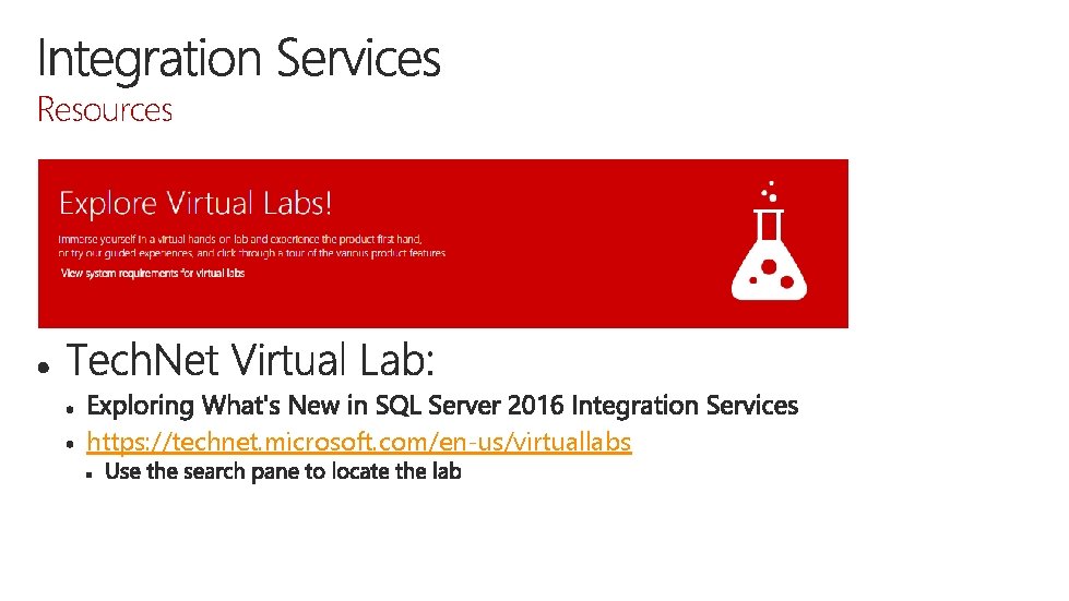 Resources https: //technet. microsoft. com/en-us/virtuallabs 