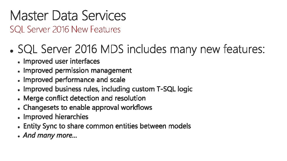 SQL Server 2016 New Features 