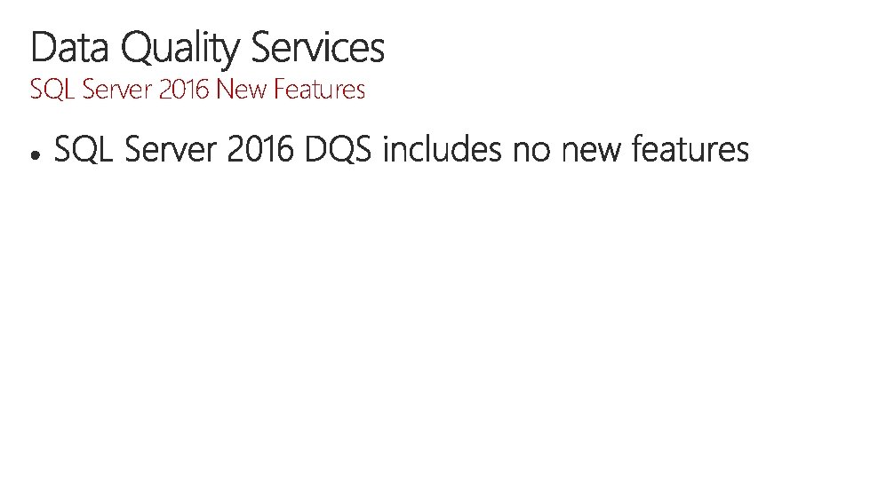 SQL Server 2016 New Features 