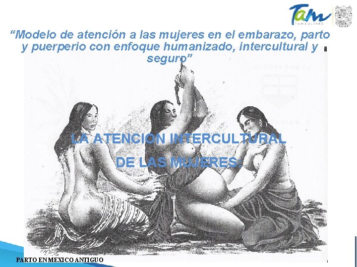 “Modelo de atención a las mujeres en el embarazo, parto y puerperio con enfoque “Modelo de atención a las mujeres en el embarazo, parto y puerperio con enfoque