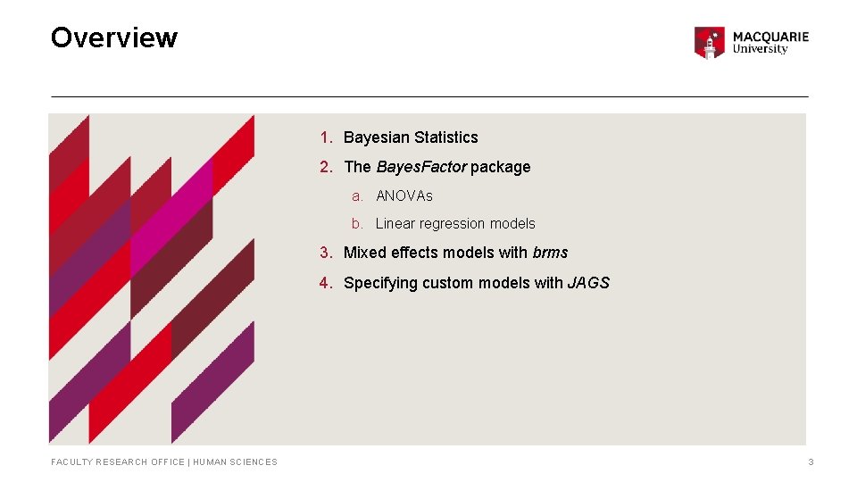 Bayesian Data Analysis in R Welcome Overview 1