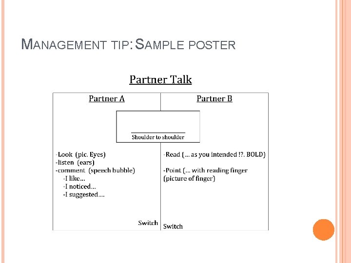 MANAGEMENT TIP: SAMPLE POSTER 