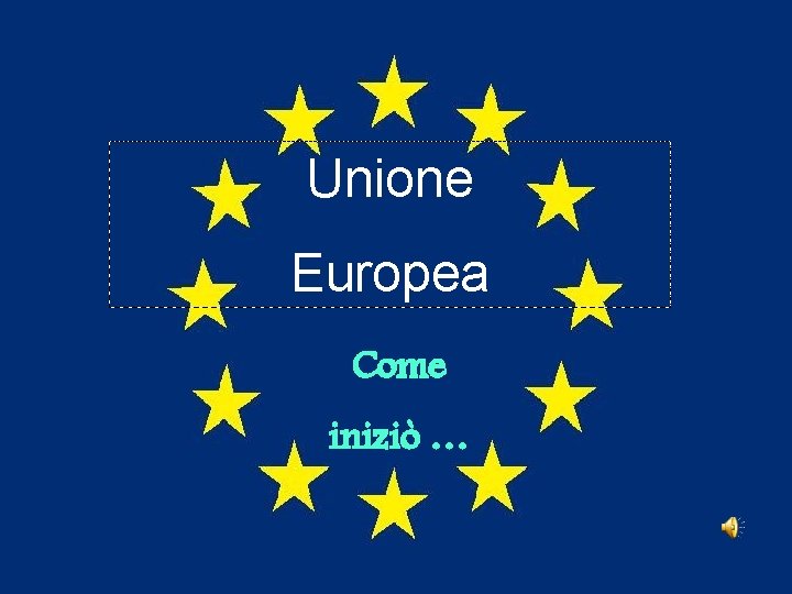 Unione Europea Come iniziò … 