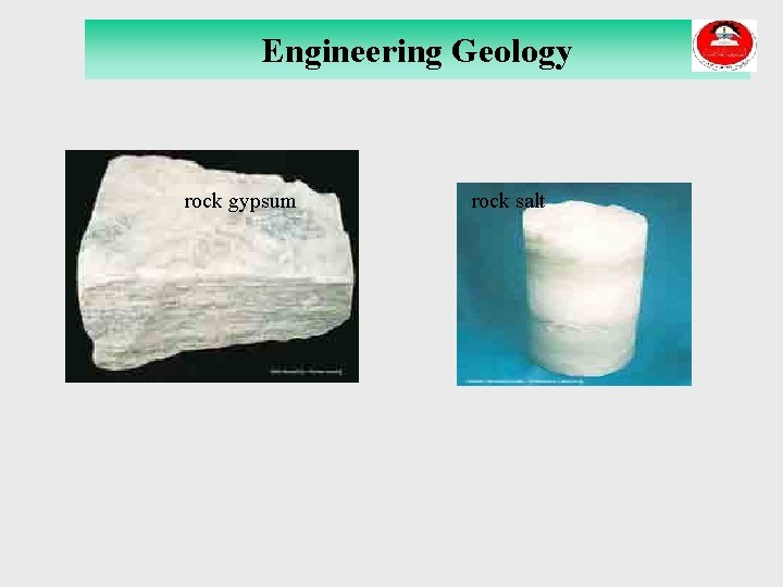 Engineering Geology rock gypsum rock salt 