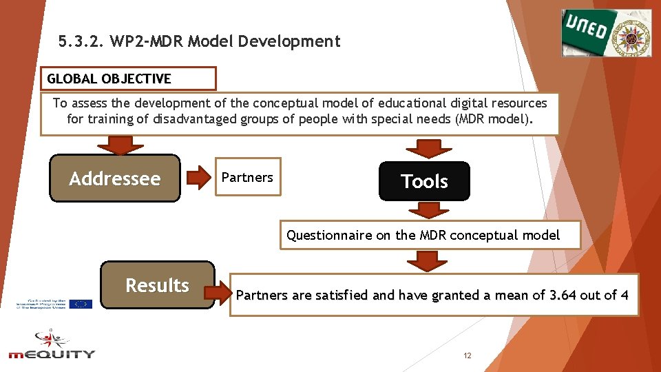5. 3. 2. WP 2 -MDR Model Development GLOBAL OBJECTIVE To assess the development 5. 3. 2. WP 2 -MDR Model Development GLOBAL OBJECTIVE To assess the development