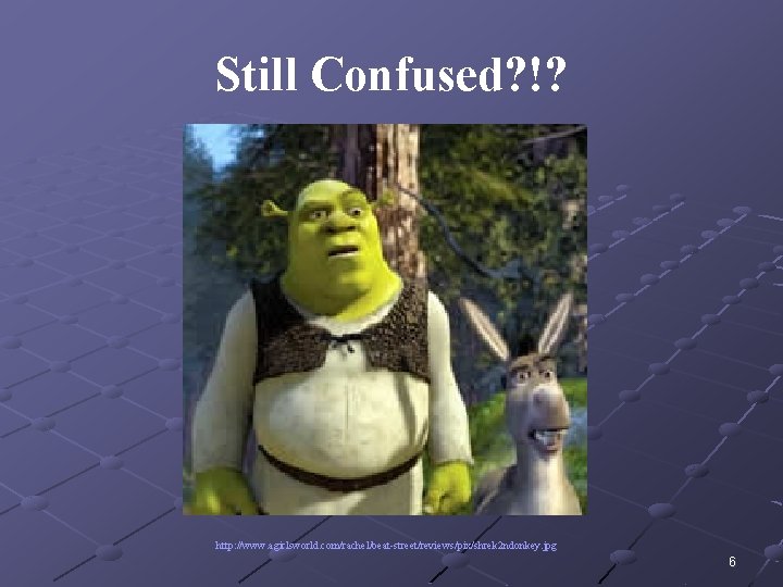 Still Confused? !? http: //www. agirlsworld. com/rachel/beat-street/reviews/pix/shrek 2 ndonkey. jpg 6 Still Confused? !? http: //www. agirlsworld. com/rachel/beat-street/reviews/pix/shrek 2 ndonkey. jpg 6