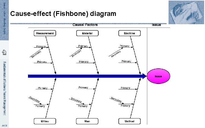 Cause-effect (Fishbone) diagram 