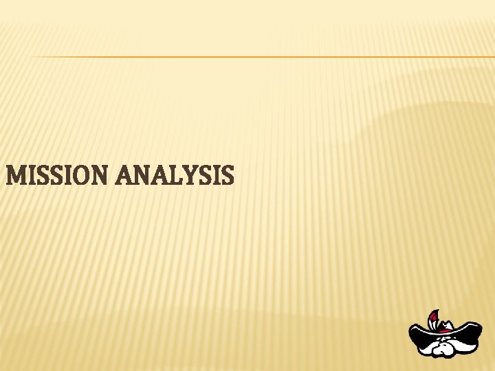 MISSION ANALYSIS 
