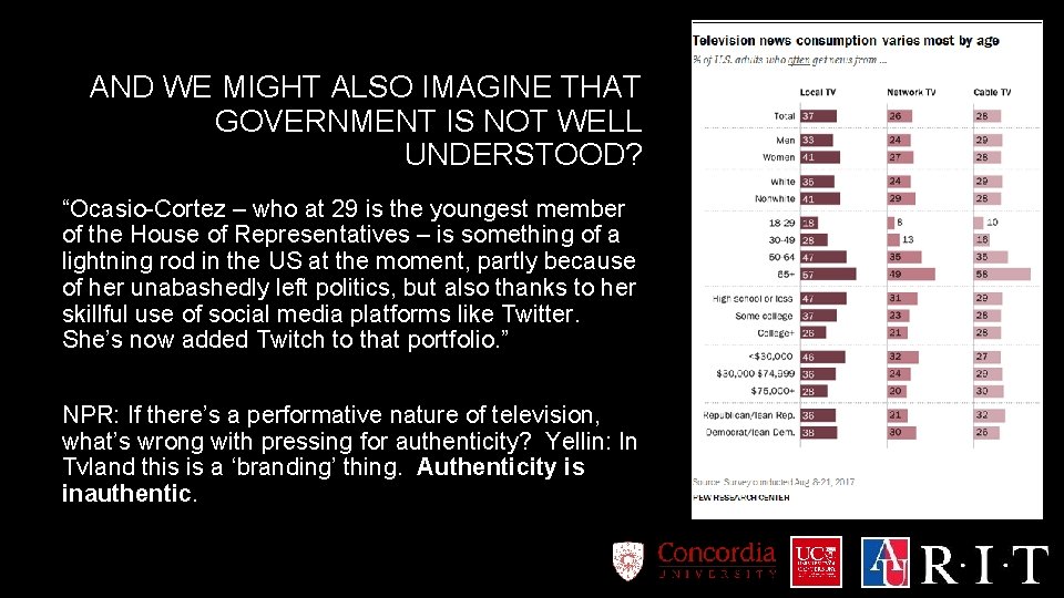 AND WE MIGHT ALSO IMAGINE THAT GOVERNMENT IS NOT WELL UNDERSTOOD? “Ocasio-Cortez – who