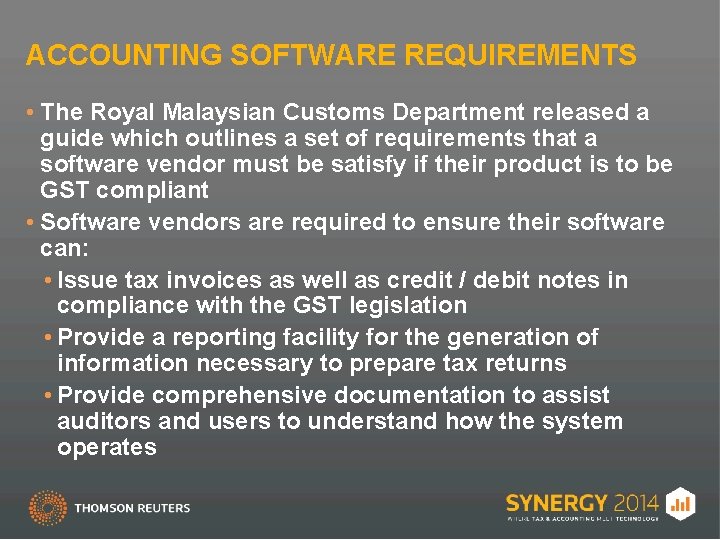 SESSION MALAYSIAS NEW GST BUSINESS CHANGE WITH TAX