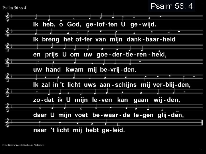 Psalm 56: 4 . . . 