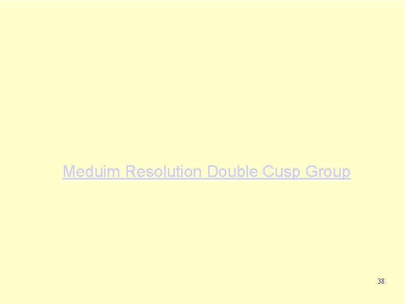 Meduim Resolution Double Cusp Group 38 