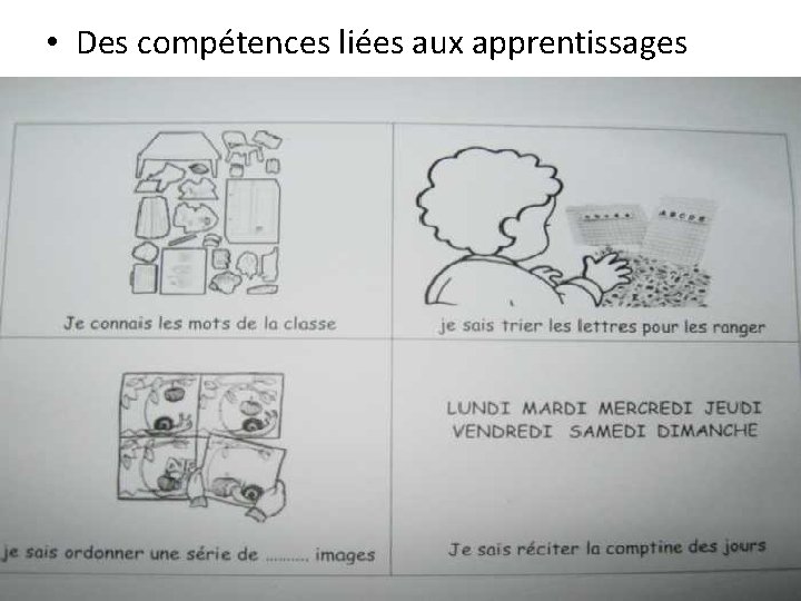  • Des compétences liées aux apprentissages 