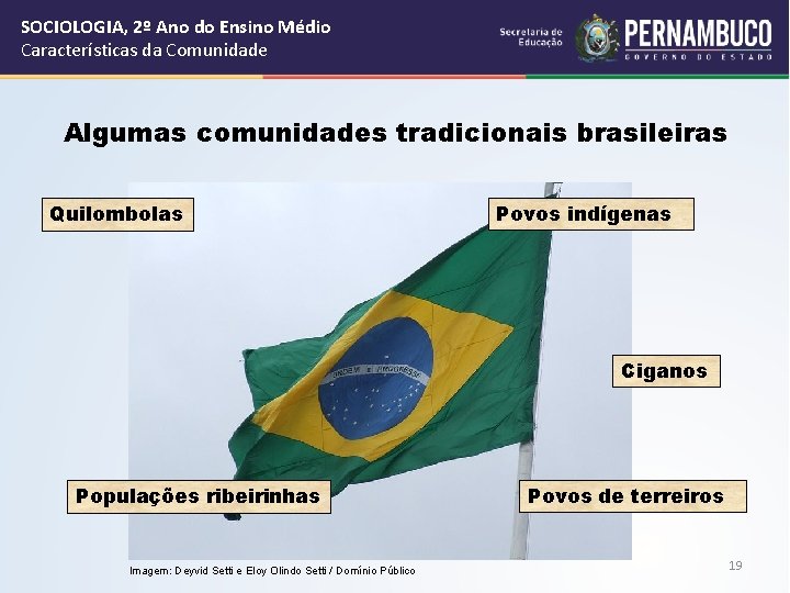 SOCIOLOGIA, 2º Ano do Ensino Médio Características da Comunidade Algumas comunidades tradicionais brasileiras Quilombolas