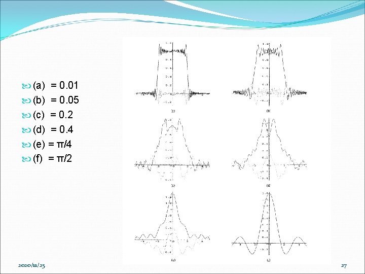 (a) = 0. 01 (b) = 0. 05 (c) = 0. 2 (d) (a) = 0. 01 (b) = 0. 05 (c) = 0. 2 (d)