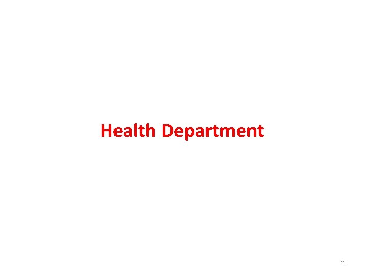 Health Department 61 