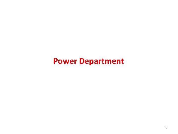 Power Department 70 
