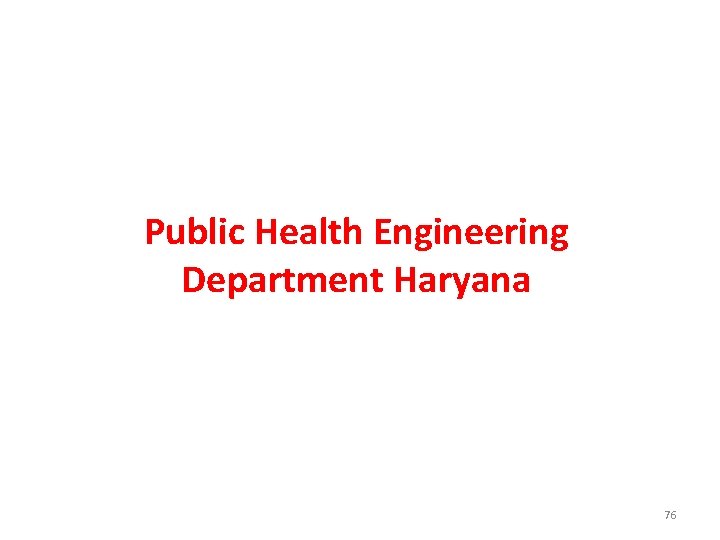 Public Health Engineering Department Haryana 76 