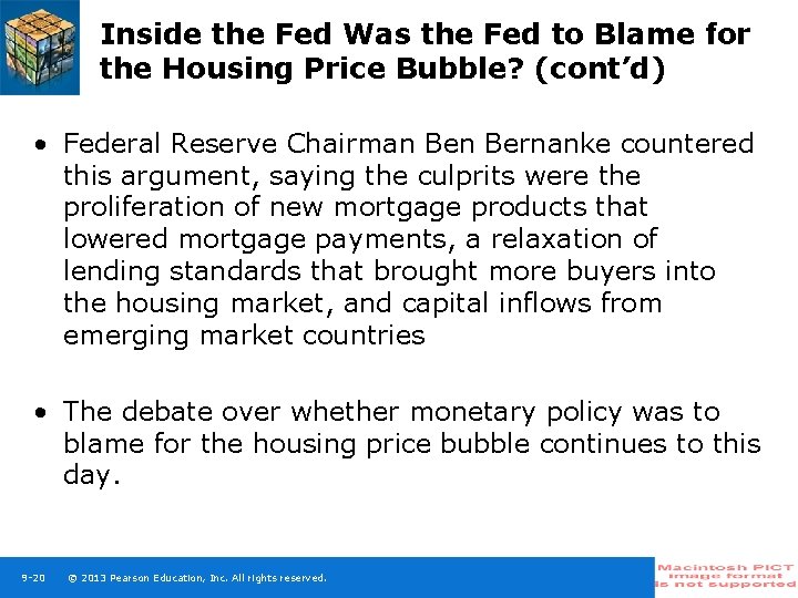 Inside the Fed Was the Fed to Blame for the Housing Price Bubble? (cont’d)