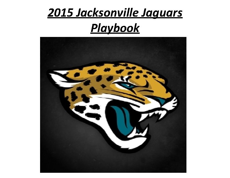 2015 Jacksonville Jaguars Playbook 