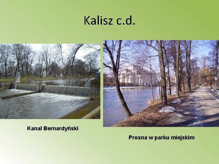 Kalisz c. d. Kanał Bernardyński Prosna w parku miejskim 