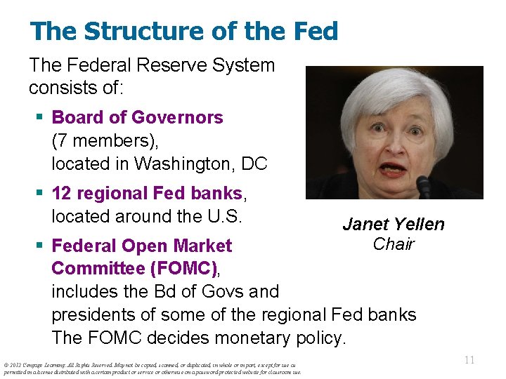 The Structure of the Fed The Federal Reserve System consists of: § Board of