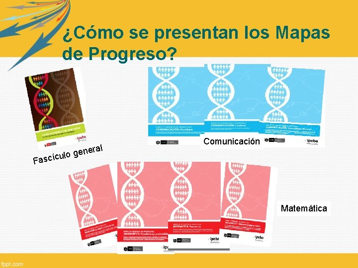¿Cómo se presentan los Mapas de Progreso? eral gen o l u c í