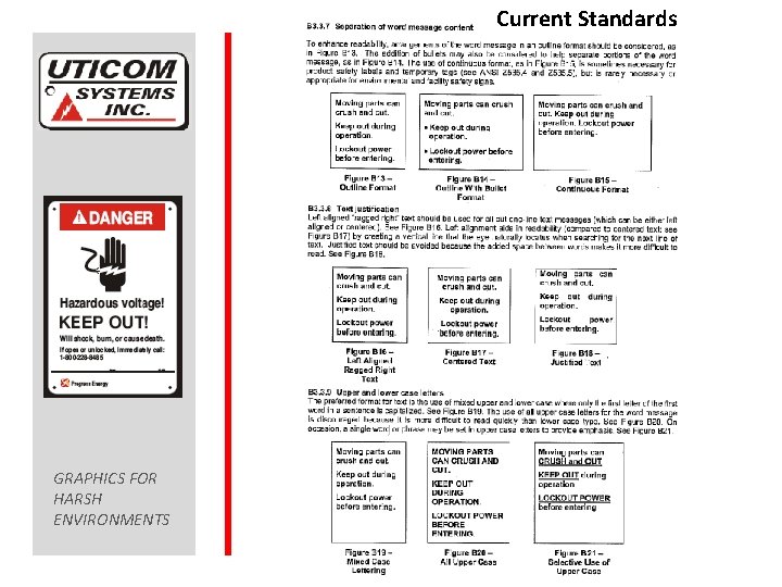 Current Standards GRAPHICS FOR HARSH ENVIRONMENTS 