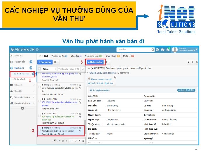 CA C NGHIỆP VỤ THƯỜNG DÙNG CỦA VĂN THƯ Văn thư phát hành văn