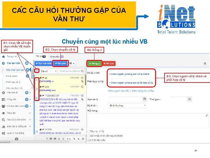 CA C C U HỎI THƯỜNG GẶP CỦA VĂN THƯ B 1: Chọn tất