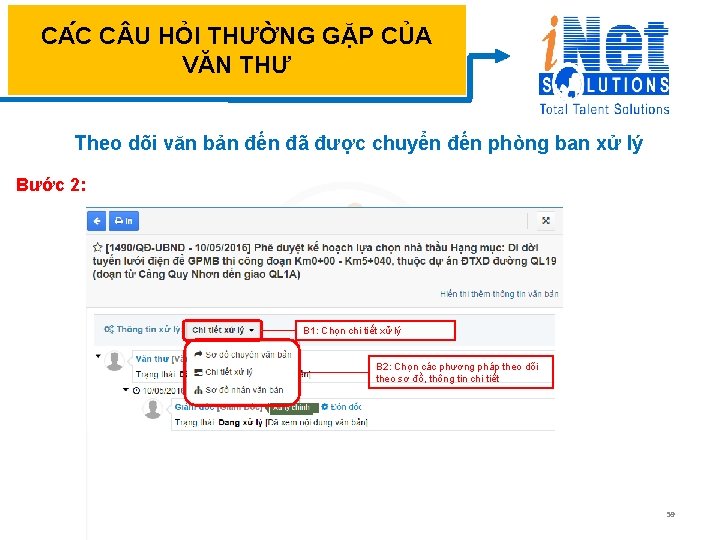 CA C C U HỎI THƯỜNG GẶP CỦA VĂN THƯ Theo dõi văn bản