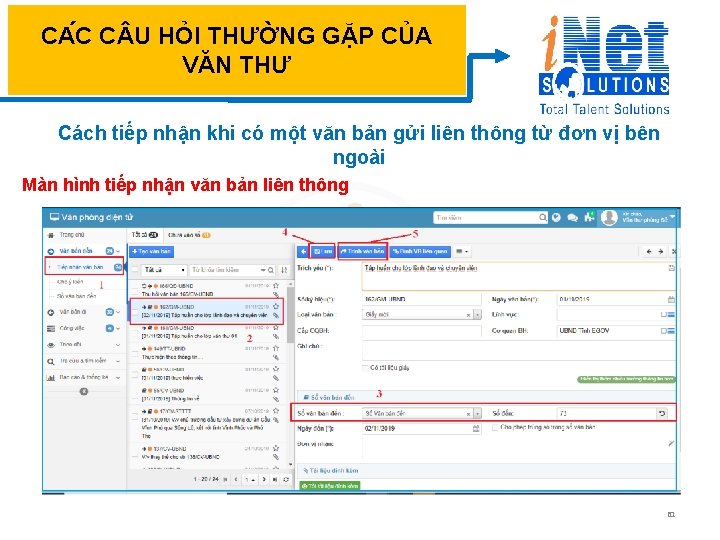 CA C C U HỎI THƯỜNG GẶP CỦA VĂN THƯ Cách tiếp nhận khi