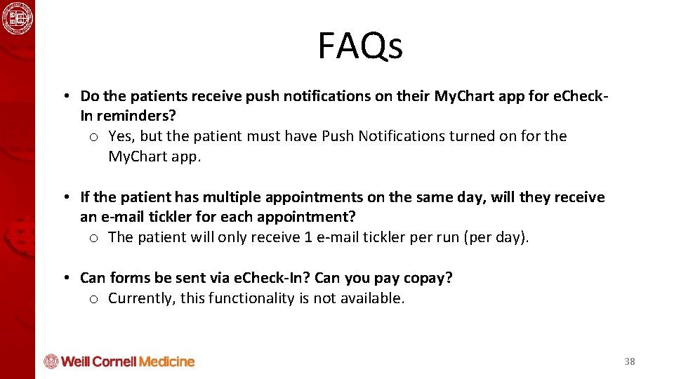 Health Informatics and Quality Course FAQs • Do the patients receive push notifications on