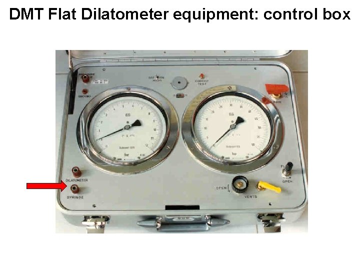 DMT Flat Dilatometer equipment: control box 