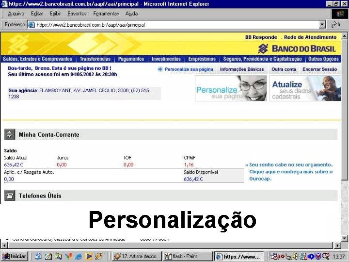  Personalização 