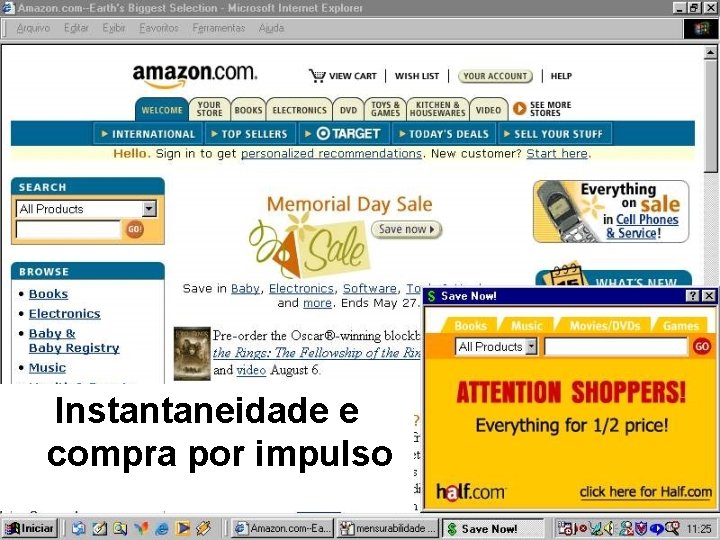 Instantaneidade e compra por impulso 