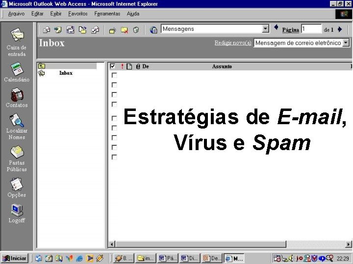 Estratégias de E-mail, Vírus e Spam 