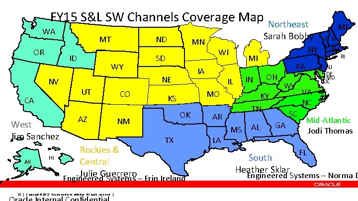 FY 15 S&L SW Channels Coverage Map Northeast WA OR ID NV CA West
