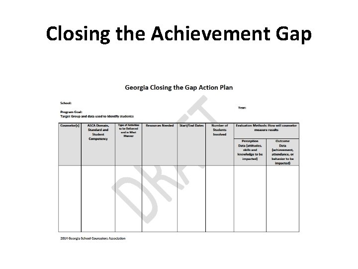 Closing the Achievement Gap 