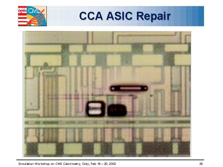 CCA ASIC Repair Simulation Workshop on CMS Calorimetry, Ooty, Feb 18 – 20, 2002