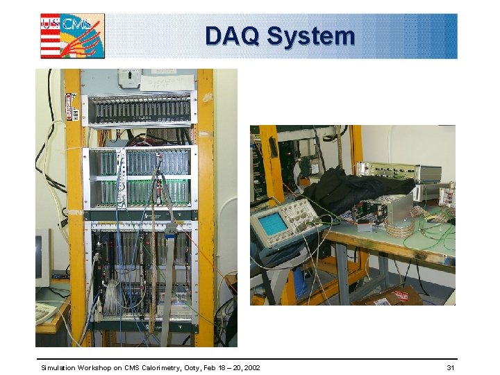 DAQ System Simulation Workshop on CMS Calorimetry, Ooty, Feb 18 – 20, 2002 31