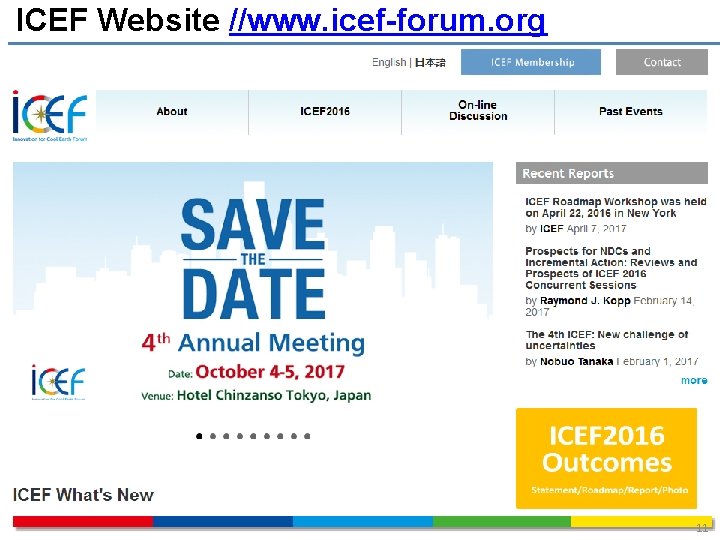 ICEF Website //www. icef-forum. org 11 